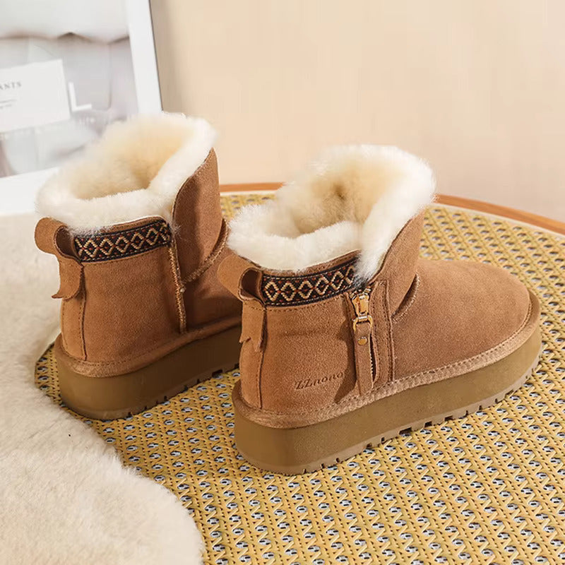 PlushStep high – Anti-Rutsch Wollschuhe