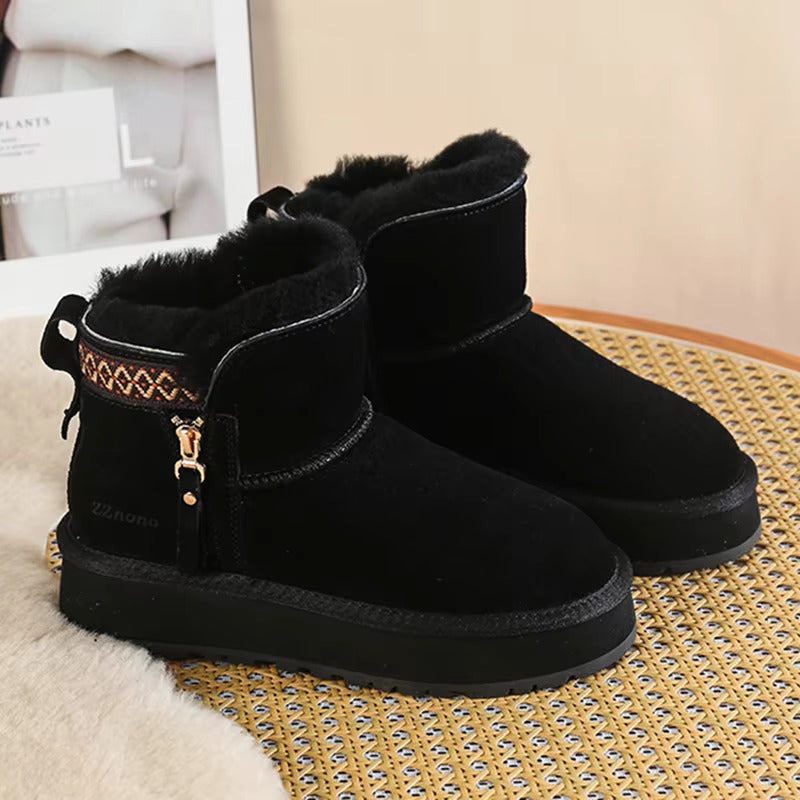 PlushStep high – Anti-Rutsch Wollschuhe