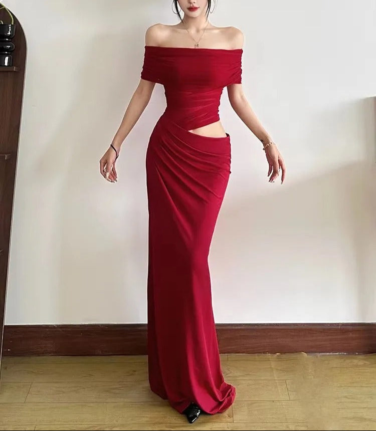 Selena – Elegantes Mesh Bodycon Kleid mit Raffungen