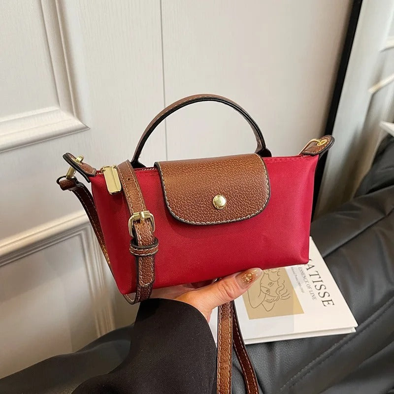 VINTA Lux – Retro Nylon Handtasche für Damen