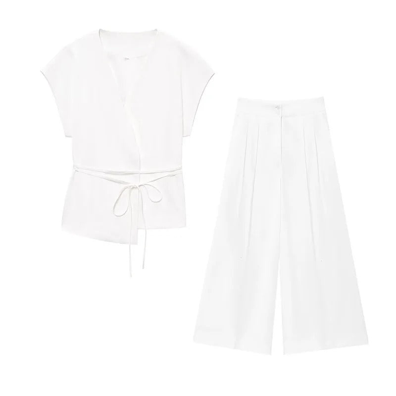 VANA Suit – 2-teiliges Damen Hosen-Set mit Gürtel