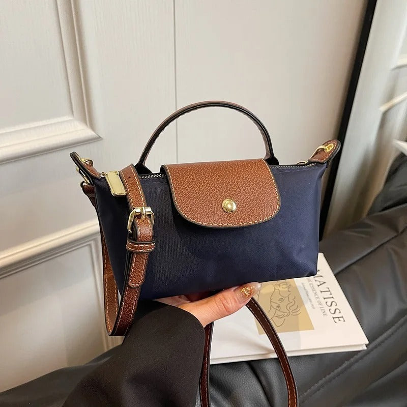 VINTA Lux – Retro Nylon Handtasche für Damen