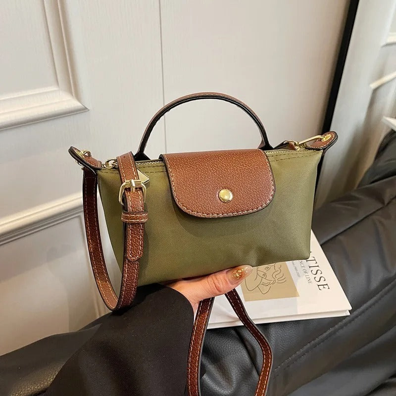 VINTA Lux – Retro Nylon Handtasche für Damen