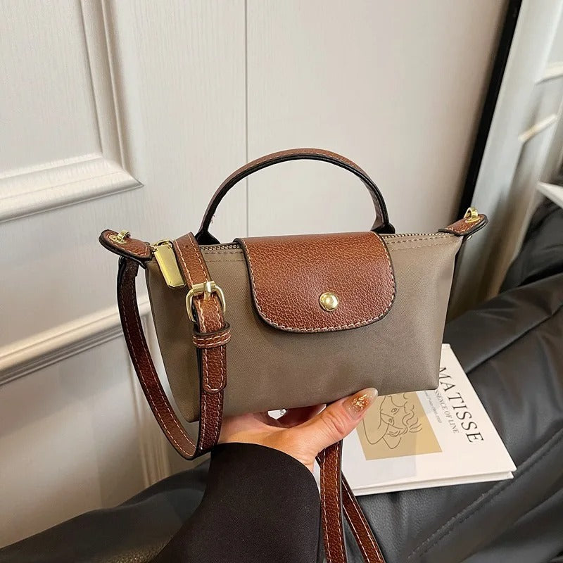 VINTA Lux – Retro Nylon Handtasche für Damen