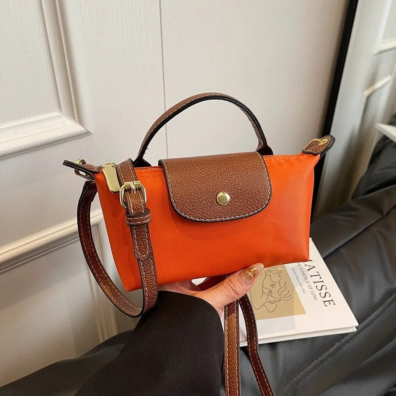 VINTA Lux – Retro Nylon Handtasche für Damen