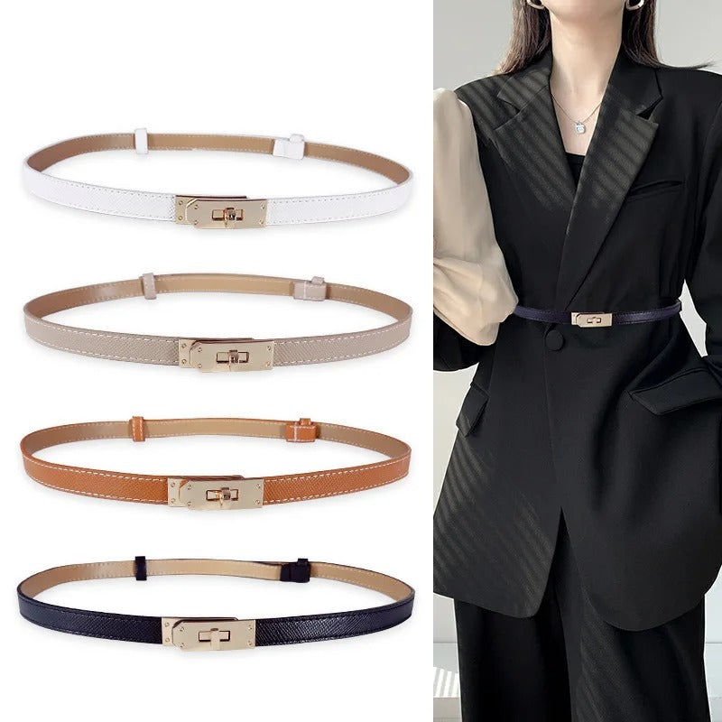 Léa Belt – Verstellbarer Taillengürtel aus PU-Leder