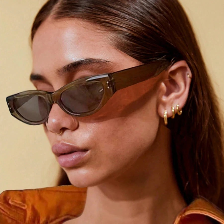 VINTA CAT – Retro Cat Eye Sonnenbrille mit Nieten-Detail