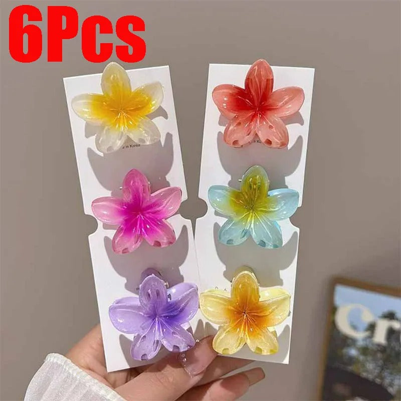 ALOHA BLOOM – Hawaiian Flower Haarclip im Farbverlauf