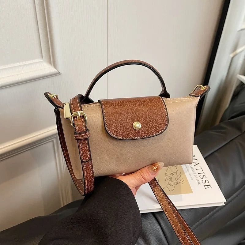 VINTA Lux – Retro Nylon Handtasche für Damen