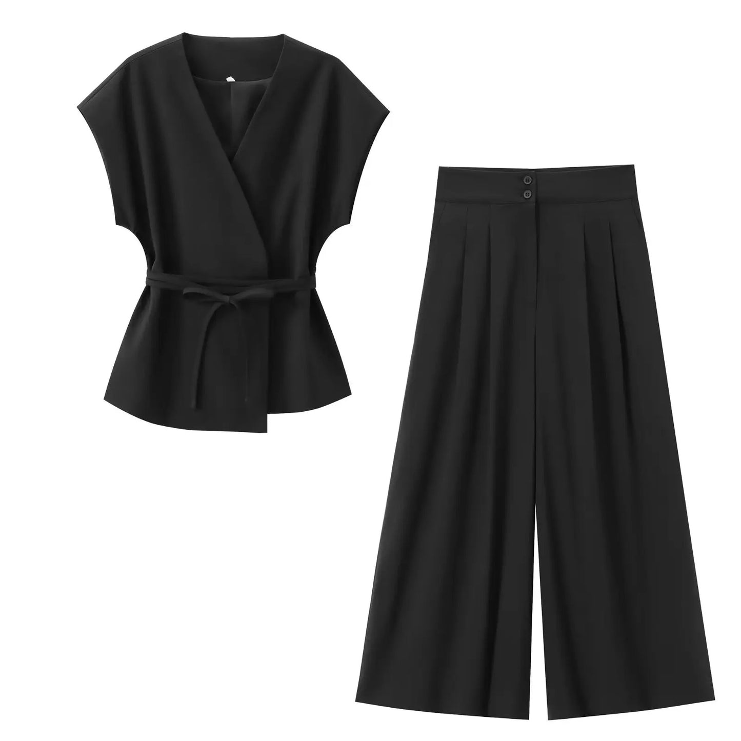VANA Suit – 2-teiliges Damen Hosen-Set mit Gürtel