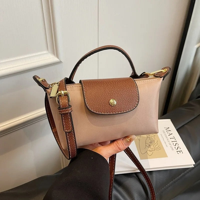 VINTA Lux – Retro Nylon Handtasche für Damen