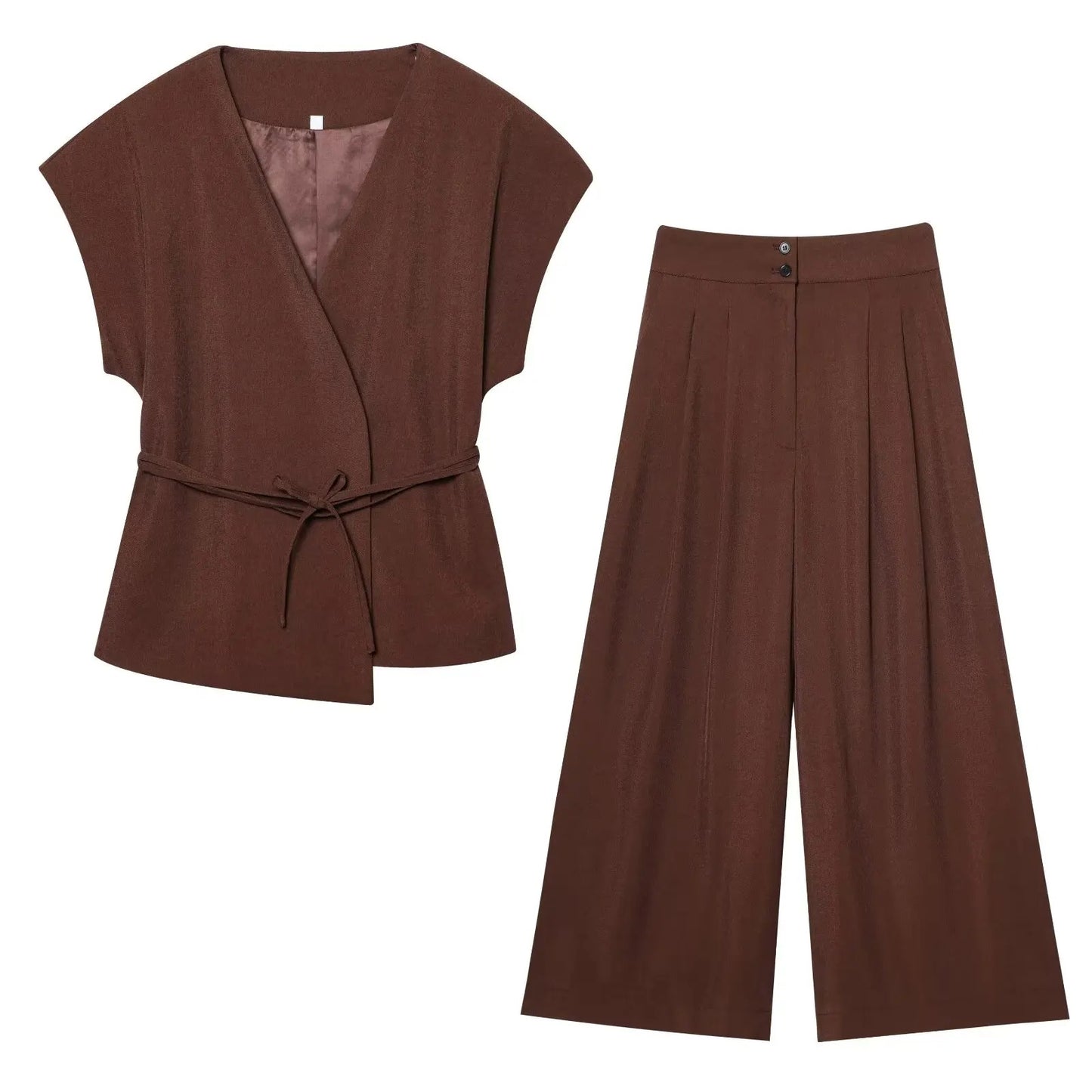 VANA Suit – 2-teiliges Damen Hosen-Set mit Gürtel
