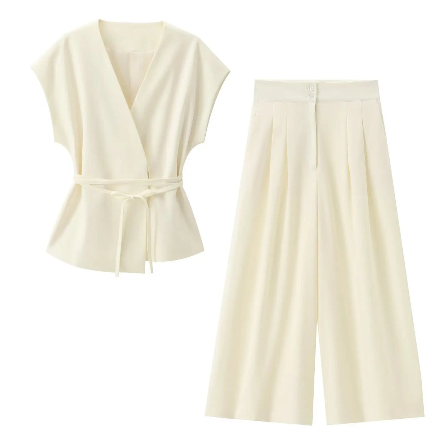 VANA Suit – 2-teiliges Damen Hosen-Set mit Gürtel