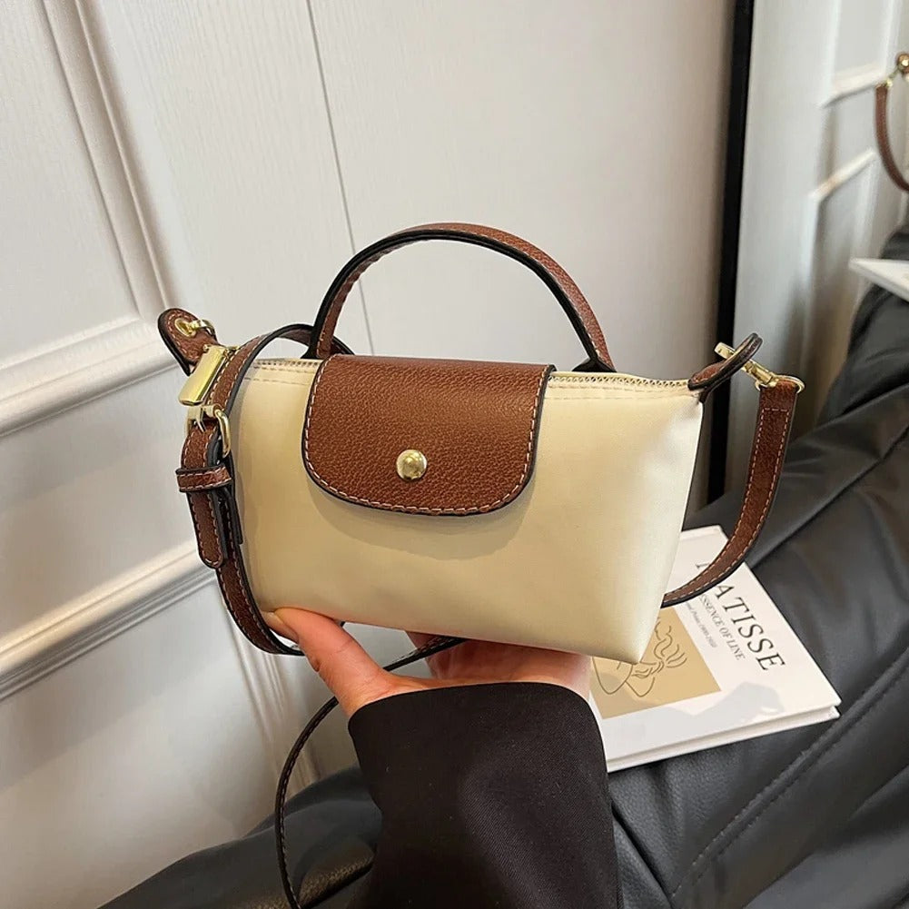 VINTA Lux – Retro Nylon Handtasche für Damen