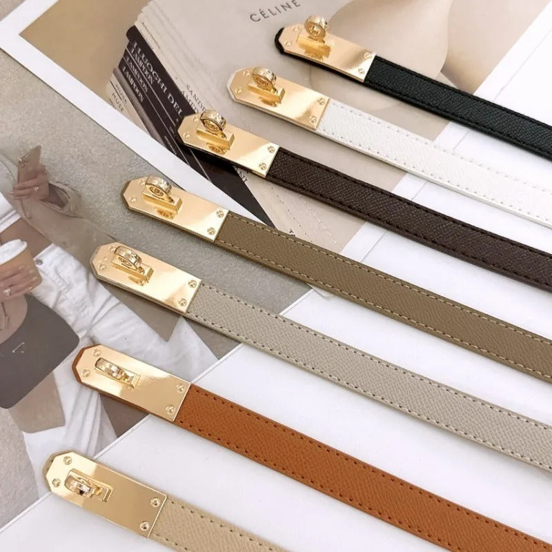 Léa Belt – Verstellbarer Taillengürtel aus PU-Leder