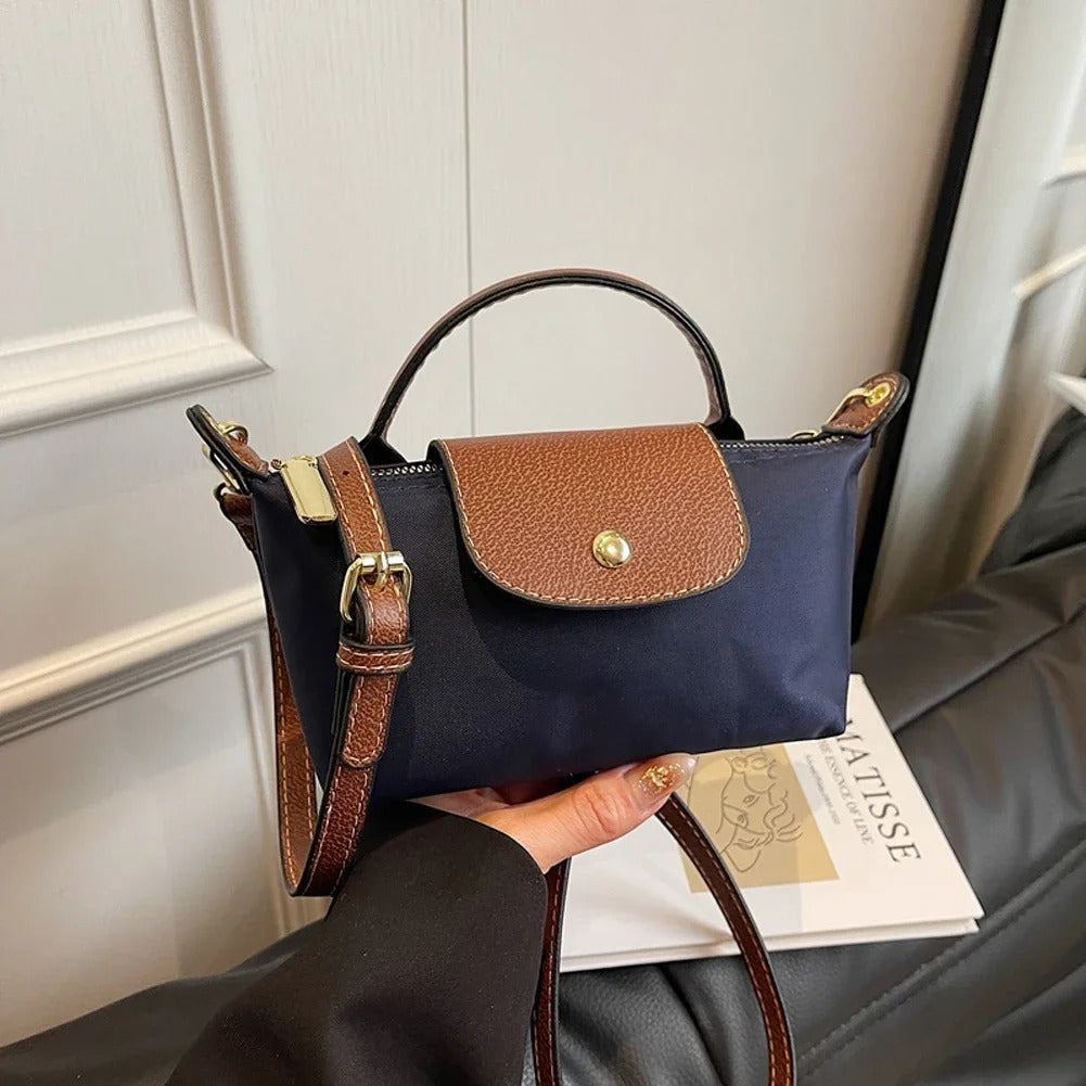 VINTA Lux – Retro Nylon Handtasche für Damen