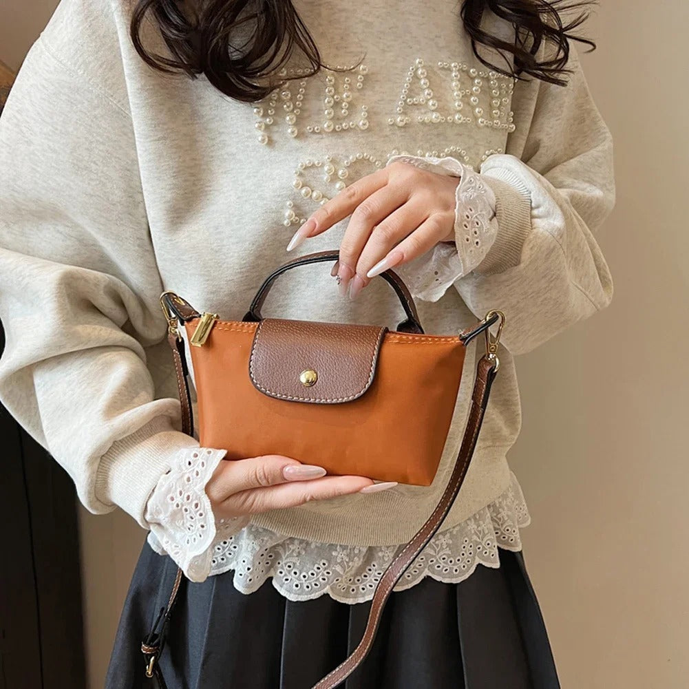 VINTA Lux – Retro Nylon Handtasche für Damen