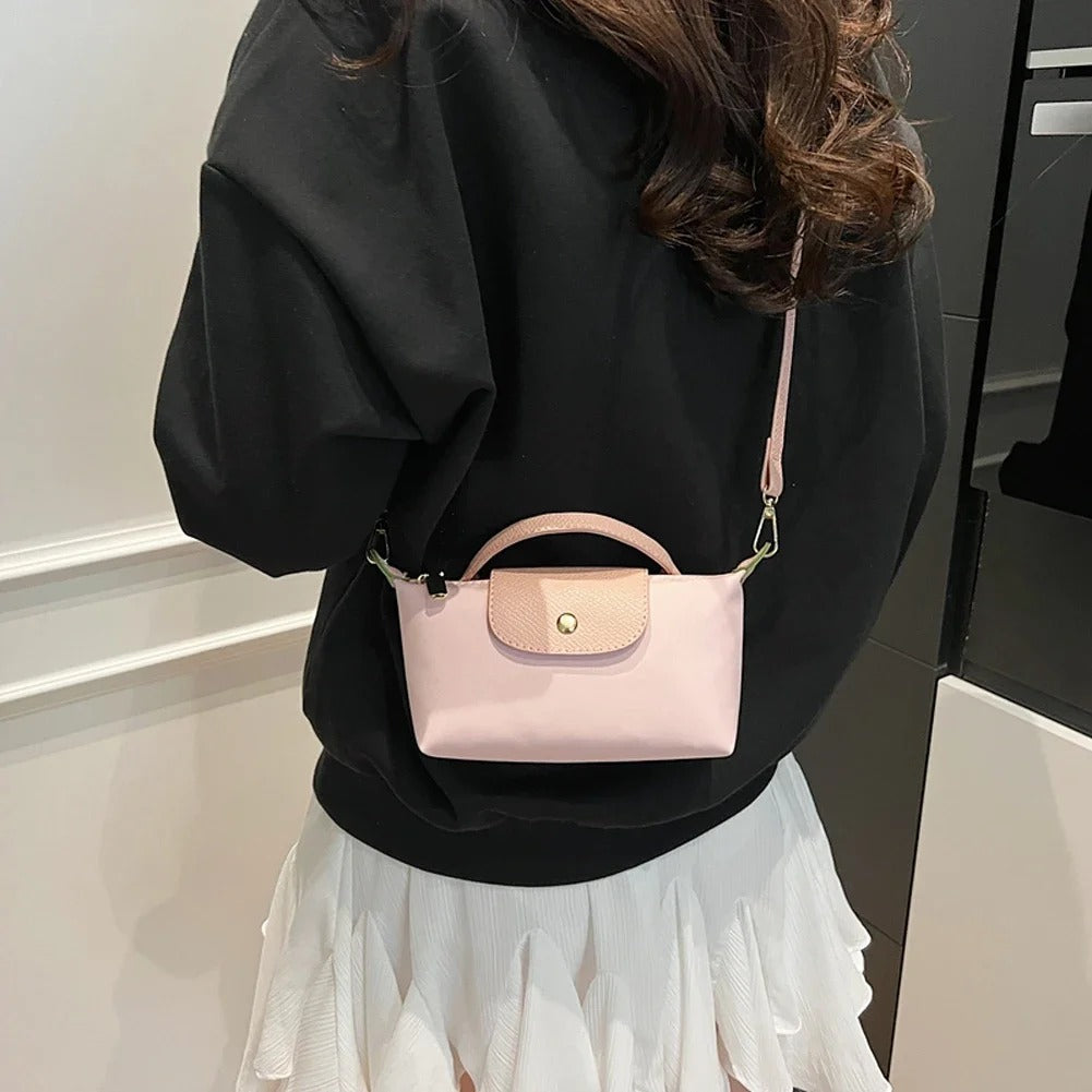 VINTA Lux – Retro Nylon Handtasche für Damen