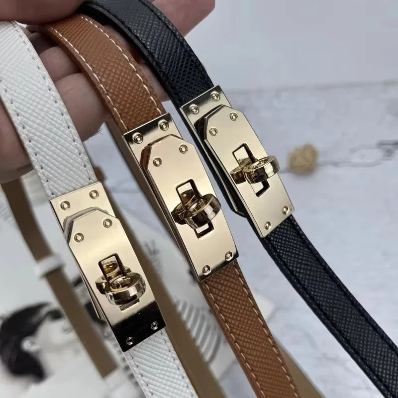 Léa Belt – Verstellbarer Taillengürtel aus PU-Leder
