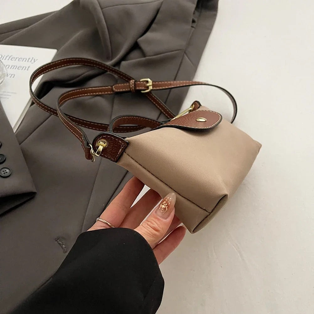VINTA Lux – Retro Nylon Handtasche für Damen