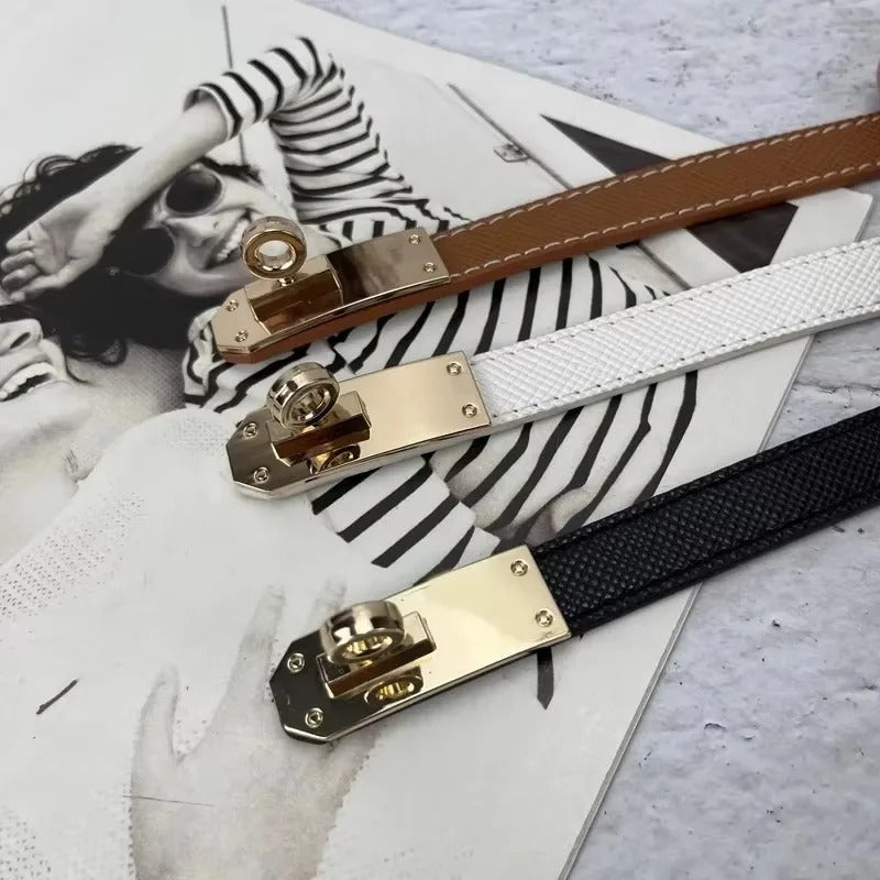 Léa Belt – Verstellbarer Taillengürtel aus PU-Leder