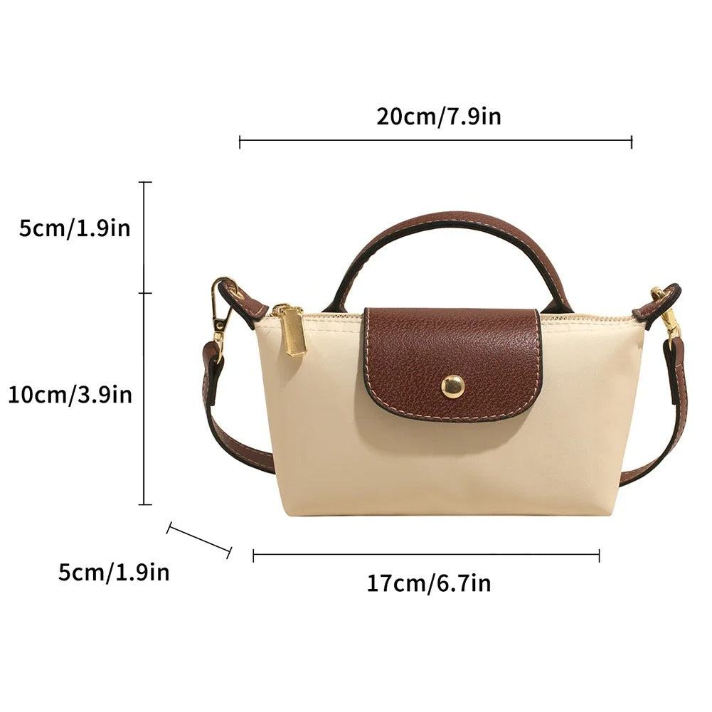 VINTA Lux – Retro Nylon Handtasche für Damen