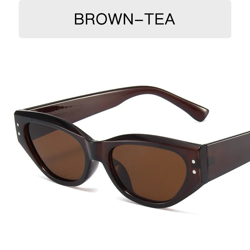 VINTA CAT – Retro Cat Eye Sonnenbrille mit Nieten-Detail