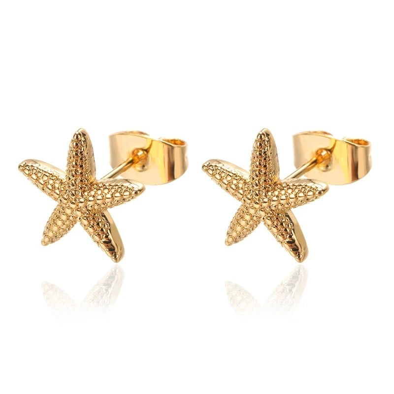 MARIS Star – Edelstahl Seestern Ohrstecker im Vintage-Sommerlook