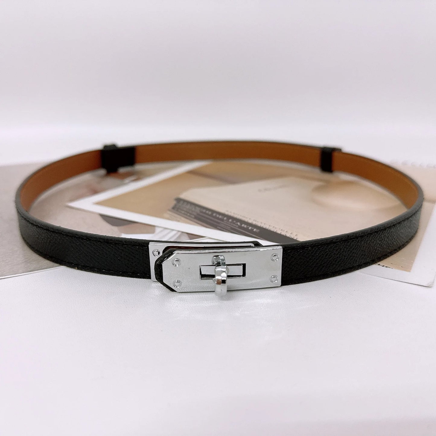 Léa Belt – Verstellbarer Taillengürtel aus PU-Leder