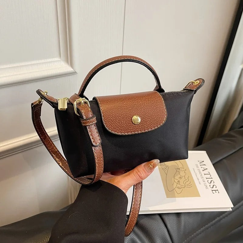 VINTA Lux – Retro Nylon Handtasche für Damen