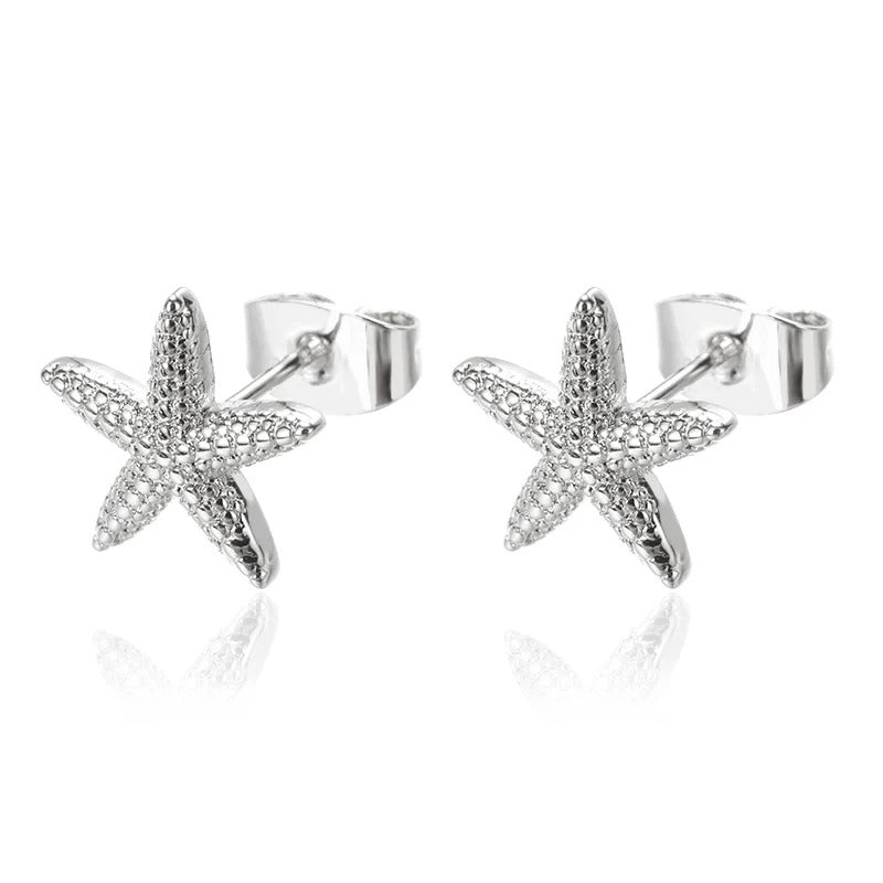 MARIS Star – Edelstahl Seestern Ohrstecker im Vintage-Sommerlook