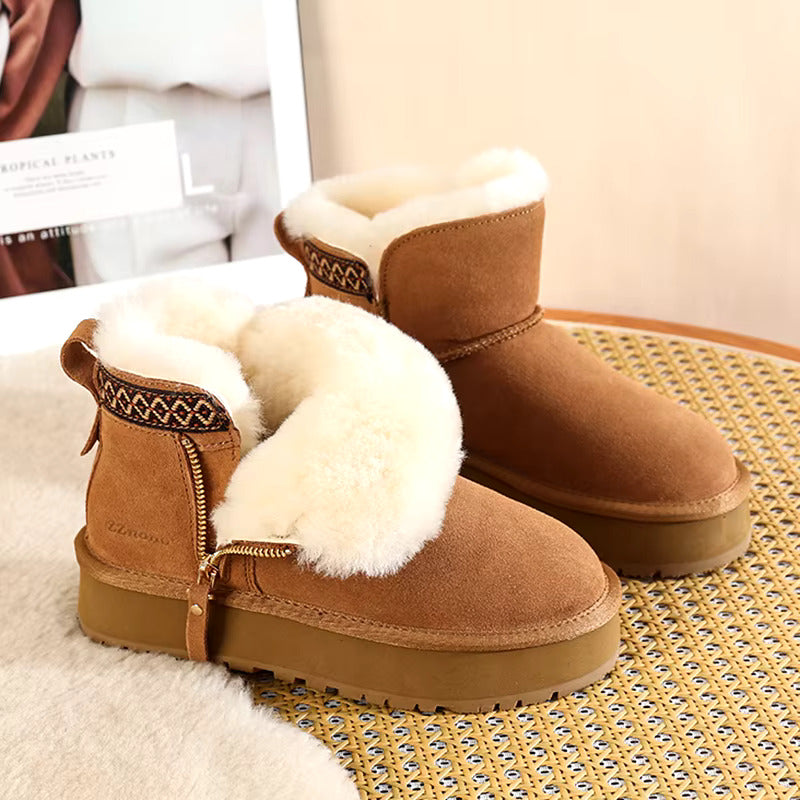 PlushStep high –  Anti-Rutsch Wollschuhe