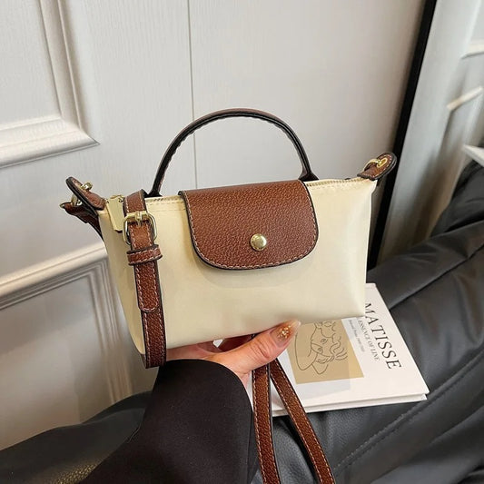 VINTA Lux – Retro Nylon Handtasche für Damen