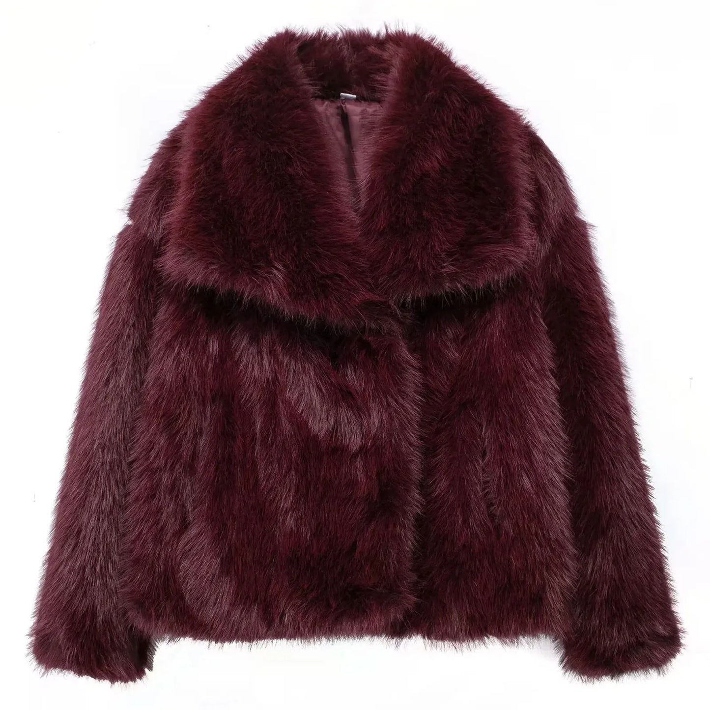 Eleganter Faux-Fur Damenmantel – Herbst & Winter