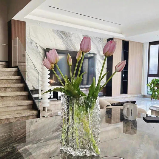 Glacier Glasvase – Transparente Deko-Vase in elegantem Design