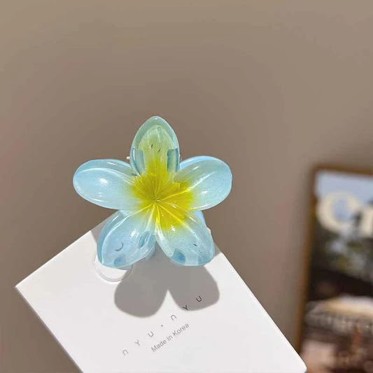ALOHA BLOOM – Hawaiian Flower Haarclip im Farbverlauf